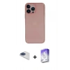MARSİLYAN™- iPhone 13 Pro Max Kılıf Yadigar Yansıma Serisi - Siyah Bilvis 5in1 3D Magic Cam Ekran Koruyucu + Pers Alüminyum Kamera Lens - LT