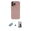 MARSİLYAN™- iPhone 13 Pro Max Kılıf Yadigar Yansıma Serisi - Siyah Bilvis Hayalet Cam Ekran Koruyucu + Shine Kamera Lens Koruma Cam - GI
