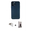 MARSİLYAN™- iPhone 13 Pro Max Kılıf Yadigar Yansıma Serisi - Siyah Bilvis Hayalet Cam Ekran Koruyucu + Pers Alüminyum Kamera Lens - GD