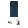 MARSİLYAN™- iPhone 13 Pro Max Kılıf Yadigar Yansıma Serisi - Siyah Bilvis Hayalet Cam Ekran Koruyucu + Rainbow Kamera Lens Koruma Cam - REGD