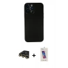 MARSİLYAN™- iPhone 13 Pro Max Kılıf Yadigar Yansıma Serisi - Siyah Joko 5D Cam + Raze Metal Kamera Lens - GD