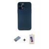 MARSİLYAN™- iPhone 13 Pro Max Kılıf Yadigar Yansıma Serisi - Siyah Joko 5D Cam + Shine Kamera Lens Koruma Cam - PE