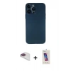 MARSİLYAN™- iPhone 13 Pro Max Kılıf Yadigar Yansıma Serisi - Siyah Joko 5D Cam + Pers Alüminyum Kamera Lens - GI