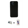 MARSİLYAN™- iPhone 13 Pro Max Kılıf Yadigar Yansıma Serisi - Siyah Joko 5D Cam + Rainbow Kamera Lens Koruma Cam - MI