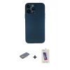 MARSİLYAN™- iPhone 13 Pro Max Kılıf Yadigar Yansıma Serisi - Siyah Joko 5D Cam + Renkli Kamera Lens Koruma Cam - SI