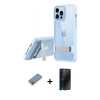 MARSİLYAN™- iPhone 13 Pro Max Kılıf Yadigar Yansıma - Siyah 3D Antistatik Hayalet Cam Ekran Koruyucu + Shine Kamera Lens Koruma Cam - GI