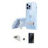MARSİLYAN™- iPhone 13 Pro Max Kılıf Yadigar Yansıma - Siyah 3D Antistatik Hayalet Cam Ekran Koruyucu + Pers Alüminyum Kamera Lens - GD
