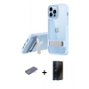 MARSİLYAN™- iPhone 13 Pro Max Kılıf Yadigar Yansıma - Siyah 3D Antistatik Hayalet Cam Ekran Koruyucu + Renkli Kamera Lens Koruma Cam - MI