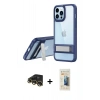 MARSİLYAN™- iPhone 13 Pro Max Kılıf Yadigar Yansıma - Siyah 6D Mat Seramik Hayalet Nano Ekran Koruyucu + Raze Metal Kamera Lens - GD