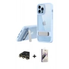 MARSİLYAN™- iPhone 13 Pro Max Kılıf Yadigar Yansıma - Siyah Bilvis 3D Mat Cam Ekran Koruyucu + Raze Metal Kamera Lens - GD