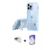 MARSİLYAN™- iPhone 13 Pro Max Kılıf Yadigar Yansıma - Siyah Bilvis 5in1 3D Magic Cam Ekran Koruyucu + Pers Alüminyum Kamera Lens - GI