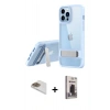 MARSİLYAN™- iPhone 13 Pro Max Kılıf Yadigar Yansıma - Siyah Bilvis Hayalet Cam Ekran Koruyucu + Pers Alüminyum Kamera Lens - GD