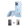 MARSİLYAN™- iPhone 13 Pro Max Kılıf Yadigar Yansıma - Siyah Bilvis Hayalet Cam Ekran Koruyucu + Neon Fosforlu Kamera Lens - YL