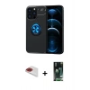 MARSİLYAN™- iPhone 13 Pro Max Kılıf Yankı Form Prime - Şeffaf 360 Full Body Arka Koruyucu + Pers Alüminyum Kamera Lens - KI