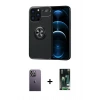 MARSİLYAN™- iPhone 13 Pro Max Kılıf Yankı Form Prime - Şeffaf 360 Full Body Arka Koruyucu + Neon Fosforlu Kamera Lens - BZ