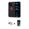 MARSİLYAN™- iPhone 13 Pro Max Kılıf Yankı Form Prime - Şeffaf 360 Full Body Arka Koruyucu + Rainbow Kamera Lens Koruma Cam - BZ