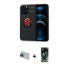 MARSİLYAN™- iPhone 13 Pro Max Kılıf Yankı Form Prime - Şeffaf 360 Full Body Arka Koruyucu + Rainbow Kamera Lens Koruma Cam - MI