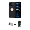 MARSİLYAN™- iPhone 13 Pro Max Kılıf Yankı Form Prime - Şeffaf 360 Full Body Arka Koruyucu + Rainbow Kamera Lens Koruma Cam - KI