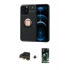 MARSİLYAN™- iPhone 13 Pro Max Kılıf Yankı Form Prime - Şeffaf 360 Full Body Arka Koruyucu + Raze Metal Kamera Lens - GD
