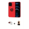 MARSİLYAN™- iPhone 13 Pro Max Kılıf Yankı Form Prime - Şeffaf Maxco Cam Ekran Koruyucu + Pers Alüminyum Kamera Lens - KI