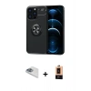 MARSİLYAN™- iPhone 13 Pro Max Kılıf Yankı Form Prime - Şeffaf Maxco Cam Ekran Koruyucu + Pers Alüminyum Kamera Lens - SABE