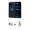 MARSİLYAN™- iPhone 13 Pro Max Kılıf Yankı Form Prime - Şeffaf Pasifik Cam Ekran Koruyucu + Mor Rainbow Kamera Lens Koruma Cam