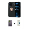 MARSİLYAN™- iPhone 13 Pro Max Kılıf Yankı Form Prime - Şeffaf Pasifik Cam Ekran Koruyucu + Neon Fosforlu Kamera Lens - YL