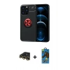 MARSİLYAN™- iPhone 13 Pro Max Kılıf Yankı Form Prime - Siyah 18D Cam Ekran Koruyucu + Raze Metal Kamera Lens - GD