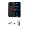 MARSİLYAN™- iPhone 13 Pro Max Kılıf Yankı Form Prime - Siyah 6D Mat Seramik Hayalet Nano Ekran Koruyucu + Shine Kamera Lens Koruma Cam - MI