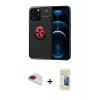 MARSİLYAN™- iPhone 13 Pro Max Kılıf Yankı Form Prime - Siyah 6D Mat Seramik Hayalet Nano Ekran Koruyucu + Pers Alüminyum Kamera Lens - KI