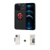 MARSİLYAN™- iPhone 13 Pro Max Kılıf Yankı Form Prime - Siyah 6D Mat Seramik Hayalet Nano Ekran Koruyucu + Shine Kamera Lens - GD
