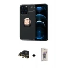MARSİLYAN™- iPhone 13 Pro Max Kılıf Yankı Form Prime - Siyah Bilvis 3D Cam Ekran Koruyucu + Raze Metal Kamera Lens - GD