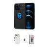 MARSİLYAN™- iPhone 13 Pro Max Kılıf Yankı Form Prime - Siyah Bilvis 3D Cam Ekran Koruyucu + Shine Kamera Lens - GD