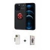 MARSİLYAN™- iPhone 13 Pro Max Kılıf Yankı Form Prime - Siyah Bilvis 3D Cam Ekran Koruyucu + Shine Kamera Lens - GD