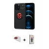 MARSİLYAN™- iPhone 13 Pro Max Kılıf Yankı Form Prime - Siyah Bilvis 3D Cam Ekran Koruyucu + Pers Alüminyum Kamera Lens - KI