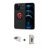 MARSİLYAN™- iPhone 13 Pro Max Kılıf Yankı Form Prime - Siyah Bilvis 3D Cam Ekran Koruyucu + Pers Alüminyum Kamera Lens - GI