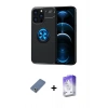 MARSİLYAN™- iPhone 13 Pro Max Kılıf Yankı Form Prime - Siyah Bilvis 5in1 3D Magic Cam Ekran Koruyucu + Açık Yeşil Metal Kamera Lens Koruma Cam