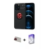 MARSİLYAN™- iPhone 13 Pro Max Kılıf Yankı Form Prime - Siyah Bilvis 5in1 3D Magic Cam Ekran Koruyucu + Rainbow Kamera Lens Koruma Cam - KI