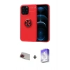 MARSİLYAN™- iPhone 13 Pro Max Kılıf Yankı Form Prime - Siyah Bilvis 5in1 3D Magic Cam Ekran Koruyucu + Rainbow Kamera Lens Koruma Cam - KI