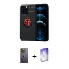 MARSİLYAN™- iPhone 13 Pro Max Kılıf Yankı Form Prime - Siyah Bilvis 5in1 3D Magic Cam Ekran Koruyucu + Neon Fosforlu Kamera Lens - YL