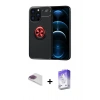 MARSİLYAN™- iPhone 13 Pro Max Kılıf Yankı Form Prime - Siyah Bilvis 5in1 3D Magic Cam Ekran Koruyucu + Pers Alüminyum Kamera Lens - GI