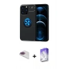 MARSİLYAN™- iPhone 13 Pro Max Kılıf Yankı Form Prime - Siyah Bilvis 5in1 3D Magic Cam Ekran Koruyucu + Pers Alüminyum Kamera Lens - GI