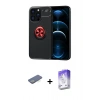 MARSİLYAN™- iPhone 13 Pro Max Kılıf Yankı Form Prime - Siyah Bilvis 5in1 3D Magic Cam Ekran Koruyucu + Renkli Kamera Lens Koruma Cam - YL