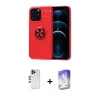 MARSİLYAN™- iPhone 13 Pro Max Kılıf Yankı Form Prime - Siyah Bilvis 5in1 3D Magic Cam Ekran Koruyucu + Shine Kamera Lens - GD