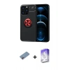 MARSİLYAN™- iPhone 13 Pro Max Kılıf Yankı Form Prime - Siyah Bilvis 5in1 3D Magic Cam Ekran Koruyucu + Shine Kamera Lens Koruma Cam - PE