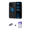 MARSİLYAN™- iPhone 13 Pro Max Kılıf Yankı Form Prime - Siyah Bilvis 5in1 3D Magic Cam Ekran Koruyucu + Renkli Kamera Lens Koruma Cam - TU