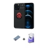 MARSİLYAN™- iPhone 13 Pro Max Kılıf Yankı Form Prime - Siyah Bilvis 5in1 5D Magic Hayalet Cam Ekran Koruyucu + Shine Kamera Lens Koruma Cam - PE