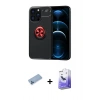 MARSİLYAN™- iPhone 13 Pro Max Kılıf Yankı Form Prime - Siyah Bilvis 5in1 5D Magic Hayalet Cam Ekran Koruyucu + Shine Kamera Lens Koruma Cam - MI