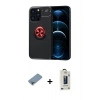 MARSİLYAN™- iPhone 13 Pro Max Kılıf Yankı Form Prime - Siyah Bilvis Hayalet Cam Ekran Koruyucu + Shine Kamera Lens Koruma Cam - GI