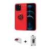 MARSİLYAN™- iPhone 13 Pro Max Kılıf Yankı Form Prime - Siyah Bilvis Hayalet Cam Ekran Koruyucu + Pers Alüminyum Kamera Lens - KI